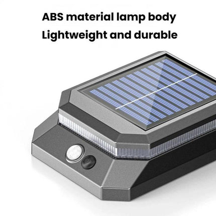 SMILING SHARK BD-068 Solar Motion Sensor Garden Light 3-Gear Foldable Outdoor Wall Lamp