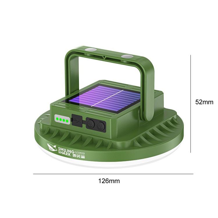 SMILING SHARK LY-8336-S Solar-Powered Camping Light Portable Outdoor Lighting Lamp, Spec: Small