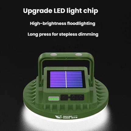 SMILING SHARK LY-8336-S Solar-Powered Camping Light Portable Outdoor Lighting Lamp, Spec: Small