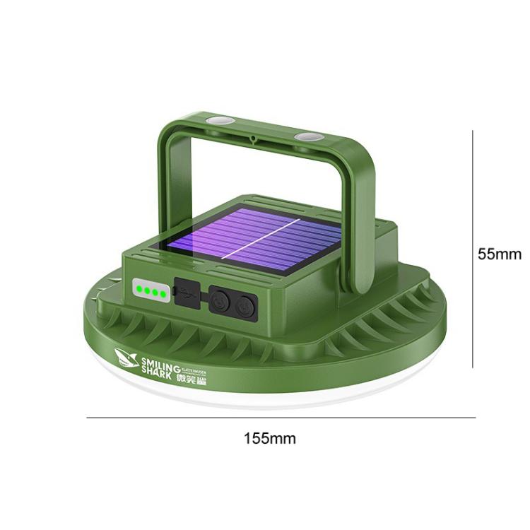 SMILING SHARK LY-8336-S Solar-Powered Camping Light Portable Outdoor Lighting Lamp, Spec: Large