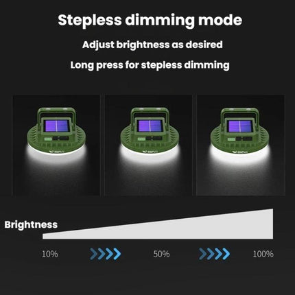 SMILING SHARK LY-8336-S Solar-Powered Camping Light Portable Outdoor Lighting Lamp, Spec: Large