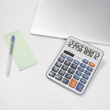 OSALO OS-6M 12-digit Office Desktop Calculator Solar Dual Power Calculator
