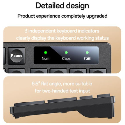 Yesido KB42 2.4G Business Wireless Keyboard Mouse Set, Version:English Version(Black)