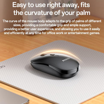 Yesido KB42 2.4G Business Wireless Keyboard Mouse Set, Version:English Version(Black)