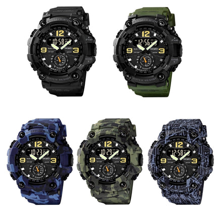 SKMEI 1637 Sports Digital Display Outdoor Shockproof Plastic Large Dial Men Watch, Color: Black