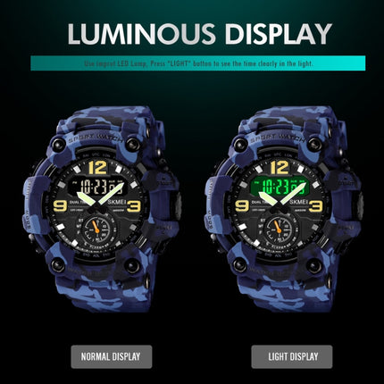 SKMEI 1637 Sports Digital Display Outdoor Shockproof Plastic Large Dial Men Watch, Color: Black