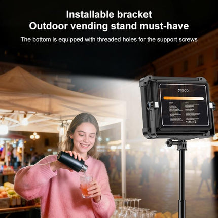 Yesido DH17 High Brightness Outdoor Floodlight Emergency Light(Black)