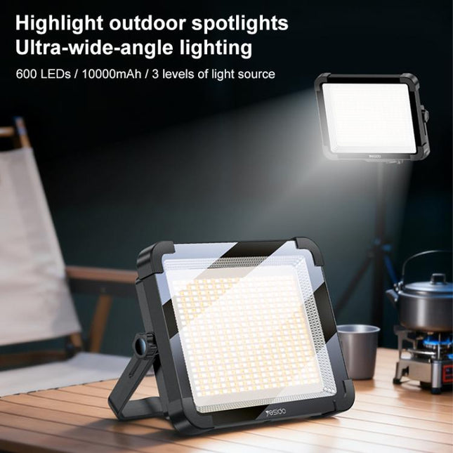 Yesido DH17 High Brightness Outdoor Floodlight Emergency Light(Black)
