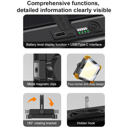 Yesido DH17 High Brightness Outdoor Floodlight Emergency Light(Black)