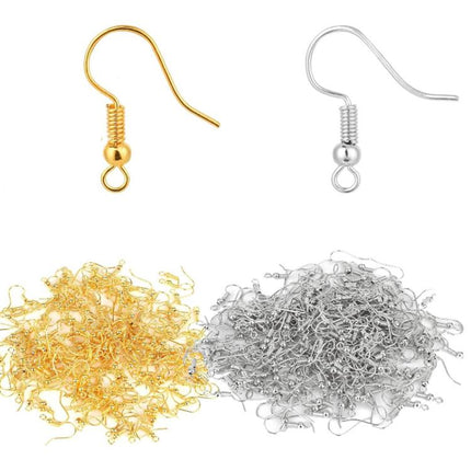 50pcs Stainless Steel Ear Stud & Earring Hooks DIY Jewelry Accessories, Spec: Steel Cross