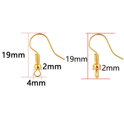 50pcs Stainless Steel Ear Stud & Earring Hooks DIY Jewelry Accessories, Spec: Steel Cross