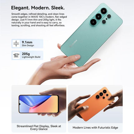 Blackview WAVE 10C, 4GB+32GB, 6.88 inch Android 16 Unisoc UMS312 / T310 Quad Core, Network: 4G, OTG (Blue)