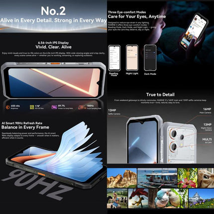 Blackview Oscal Marine 3, 8GB+128GB, 6.56 inch Android 16 MT6769V/CB Helio G81 Octa Core, Network: 4G, OTG, NFC (White)