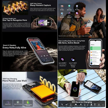 Blackview Oscal Marine 3, 8GB+128GB, 6.56 inch Android 16 MT6769V/CB Helio G81 Octa Core, Network: 4G, OTG, NFC (White)