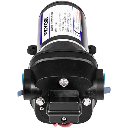 VEVOR Water Pressure Diaphragm Pump, 12V FL-40 High Pressure Diaphragm Water Pump, 40PSI Automatic Self Priming Water Pump, 17L/MIN Misting Booster Sprayer
