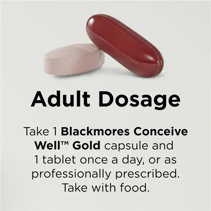 Blackmores Conceive Well Gold 28 Tablets & 28 Capsules