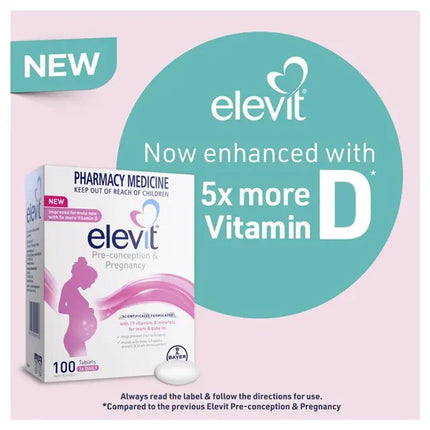 Elevit Pre-conception & Pregnancy 100 Tablets