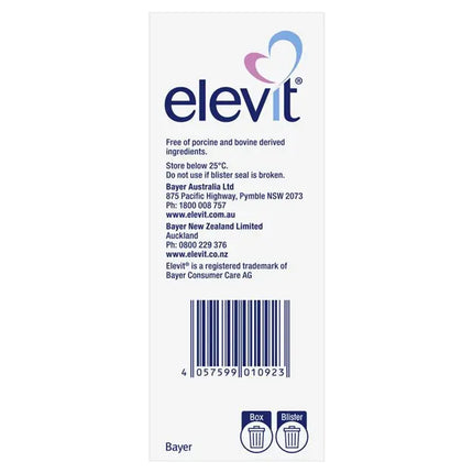Elevit Pre-conception & Pregnancy 100 Tablets