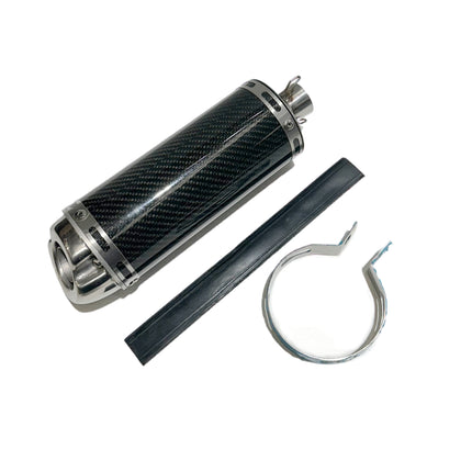 32mm Carbon Fibre Look Exhaust Muffler 125cc 140cc 150cc PIT PRO Dirt Bike