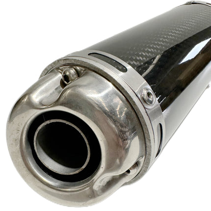 32mm Carbon Fibre Look Exhaust Muffler 125cc 140cc 150cc PIT PRO Dirt Bike