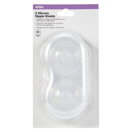 Anko 2 Pack Silicone Nipple Shields