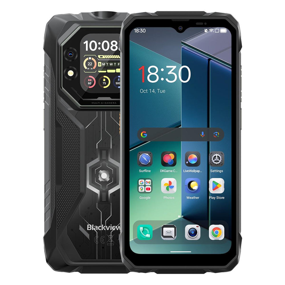 Blackview ROCK 1 Rugged Phone, 8GB+256GB, 6.56 inch Android 16 MT6769V/CB Helio G81 Octa Core, Network: 4G, OTG, NFC (Black)