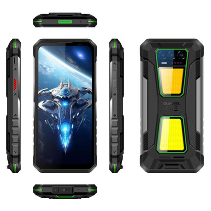 Oukitel WP58 Pro Rugged Phone, 8GB+256GB, Side Fingerprint Identification, 6.7 inch Android 15 UMS9621S Octa Core, NFC, OTG, Network: 5G (Green)