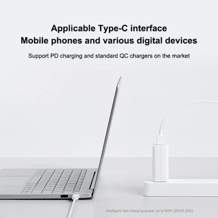 Original Xiaomi 6A USB to USB-C / Type-C Fast Charging Data Cable, Length: 1m