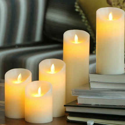 LED Electronic Candle Light Birthday Wedding Home Decoration Props Candle Holder, Rechargeable, Size: 7.5 x 10CM