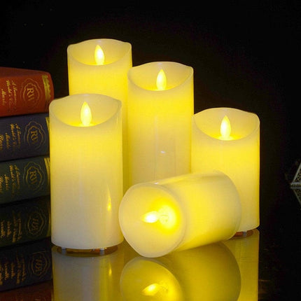 LED Electronic Candle Light Birthday Wedding Home Decoration Props Candle Holder, Rechargeable, Size: 7.5 x 10CM