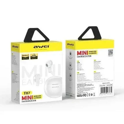 awei T87 True Wireless Bluetooth Sports Earphone(Black)