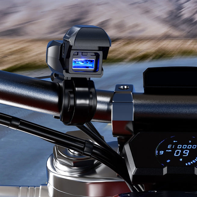Kewig Motorcycle Phone Charger Outdoor Riding Fast Charging Waterproof USB Charging Stand, Model: B10-A