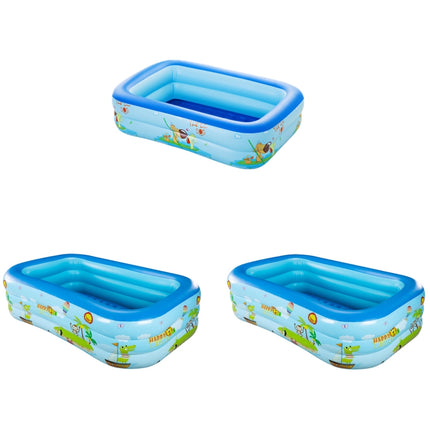 Children Adult Cartoon Inflatable Swimming Ring, Pattern: 1.5m Three Layer Pool