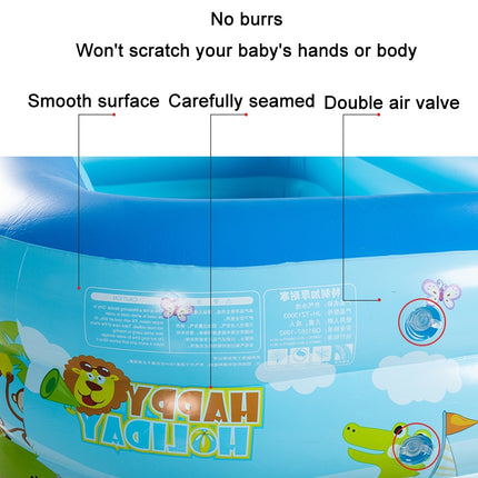 Children Adult Cartoon Inflatable Swimming Ring, Pattern: 1.5m Three Layer Pool