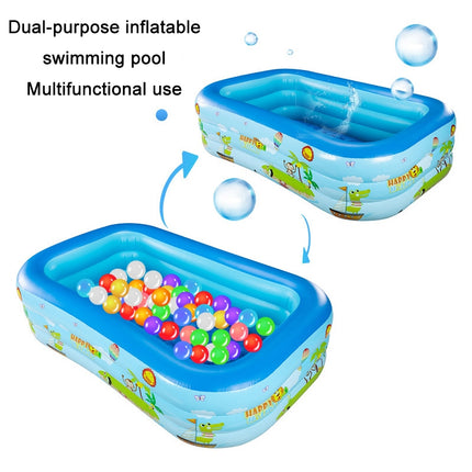 Children Adult Cartoon Inflatable Swimming Ring, Pattern: 1.5m Three Layer Pool