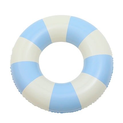 Thickened Outdoor Water Sports Children Swimming Ring, Outer Diameter: 90cm with Handle(Blue Grid)