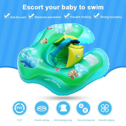 Cartoon Animal Pattern Children Swimming Ring Inflatable Baby Lying Ring Lifebuoy, Size:L