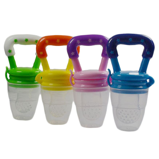 3 PCS Portable Baby Infant Food Nipple Feeder Silicone Pacifier Silicone Baby Soother, Random Color, Size:L