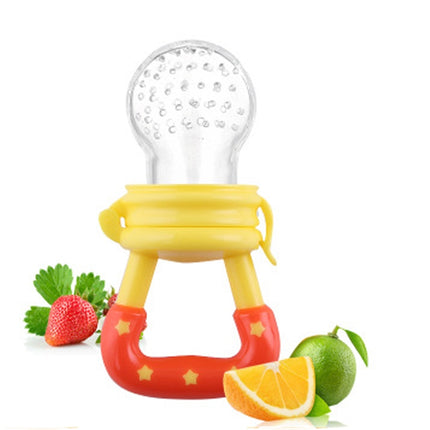 3 PCS Portable Baby Infant Food Nipple Feeder Silicone Pacifier Silicone Baby Soother, Random Color, Size:L