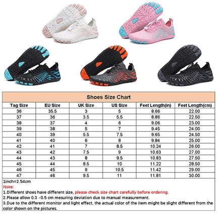 Mens Boys Water Shoes Quick Dry Aqua Socks Barefoot Beach Shoes Comfort Swim Sneakers, Size: 44(Gray Orange)