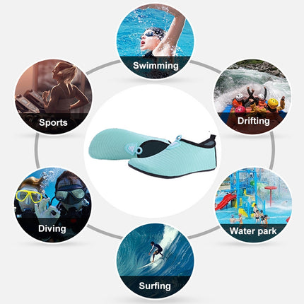 Comfortable Breathable Diving Beach Socks Shoes Anti-Skid Swimming Shoes, Size: 44-45(Black)