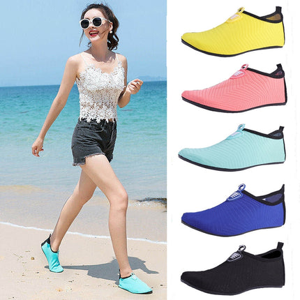 Comfortable Breathable Diving Beach Socks Shoes Anti-Skid Swimming Shoes, Size: 44-45(Black)