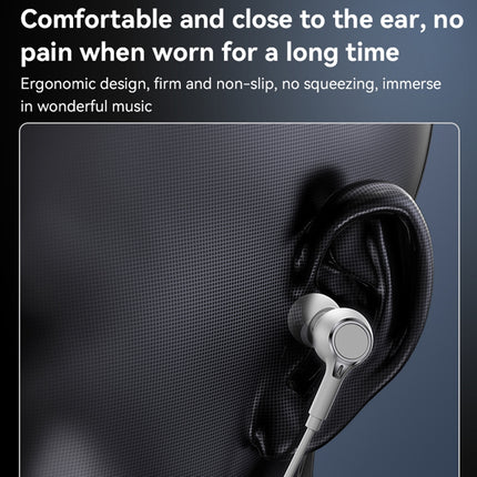 Yesido YH53 3.5mm In-Ear Wired Earphone, Length: 1.2m(Black)