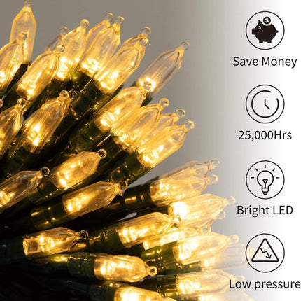 Christmas Bulb Light String Waterproof Battery Box Starry Sky Light String, Length: 10m 100 Lights(Colorful)