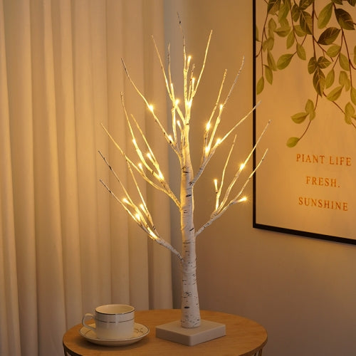 SJ-SD001 LED Christmas Party Decoration Birch Tree Decorative Light, Style: Detachable Base+Timing