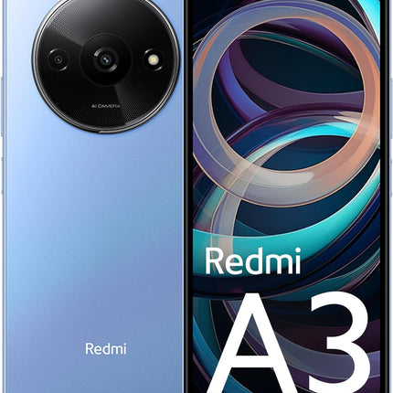 Redmi A3 4G LTE Smartphone – 64GB Storage, 3GB RAM, 6.71" Screen, 5000mAh Battery – Star Blue