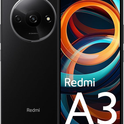 Redmi A3 4G LTE Smartphone – 64GB Storage, 3GB RAM, 6.71" Screen, 5000mAh Battery – Midnight Black