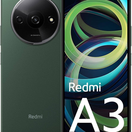 Redmi A3 4G LTE Smartphone – 64GB Storage, 3GB RAM, 6.71" Screen, 5000mAh Battery – Forest Green