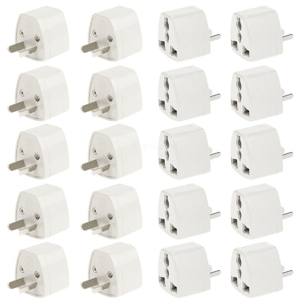 AU Plug Adapter, Travel Power Adaptor (White)