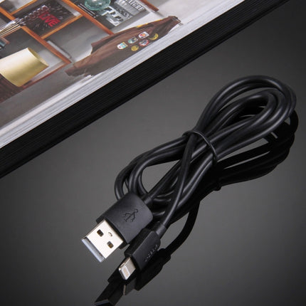 HAWEEL 1m High Speed 35 Cores 8 Pin to USB Sync Charging Cable (Black)